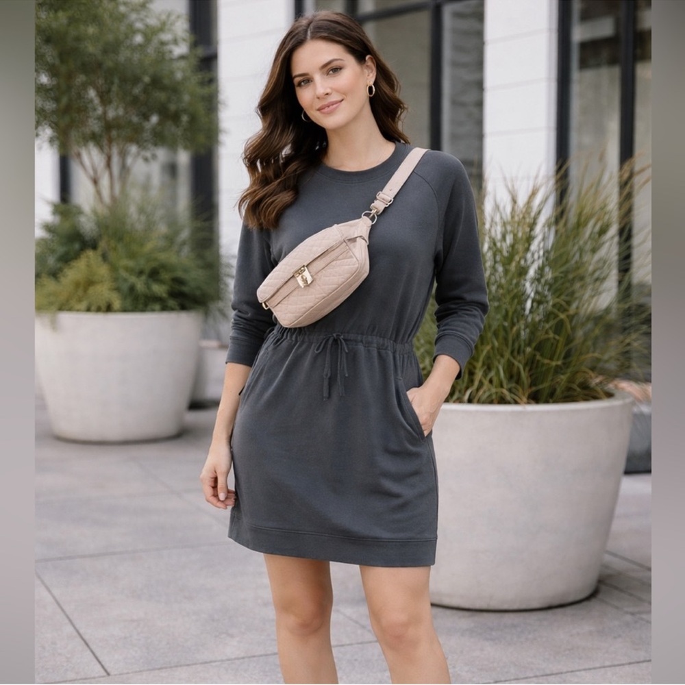 Casual Charcoal Dress